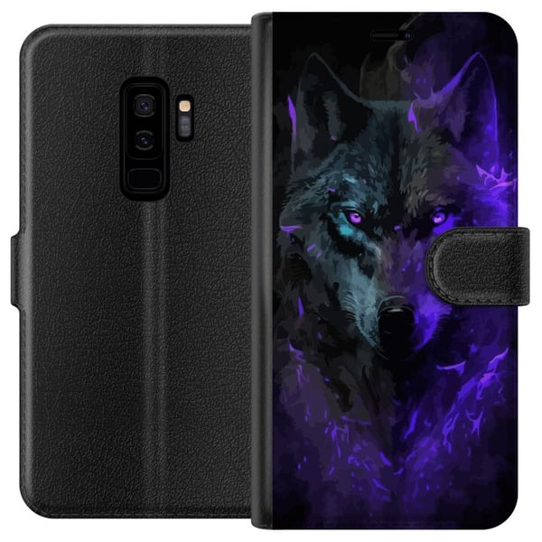 Kompatibelt Plånboksfodral till Samsung Galaxy S9+ Varg Lila Kompatibelt Plånboksfodral till Samsung Galaxy S9+ Varg Lila