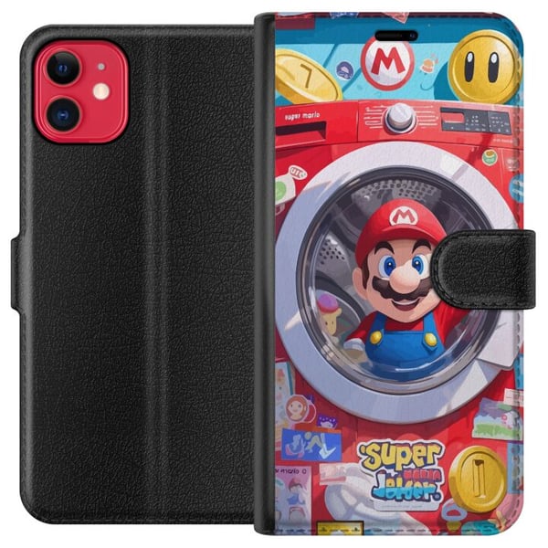Kompatibelt Plånboksfodral till Apple iPhone 11 Mario Kompatibelt Plånboksfodral till Apple iPhone 11 Mario