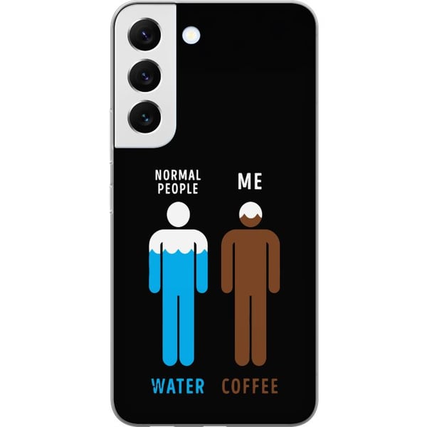 Kompatibelt Mobilskal till Samsung Galaxy S22 5G Rolig minimalistisk illustration med text normal people water me coffee perfekt för kaffeälskare Kompatibelt Mobilskal till Samsung Galaxy S22 5G Rolig minimalistisk illustration med text normal people water me coffee perfekt för kaffeälskare