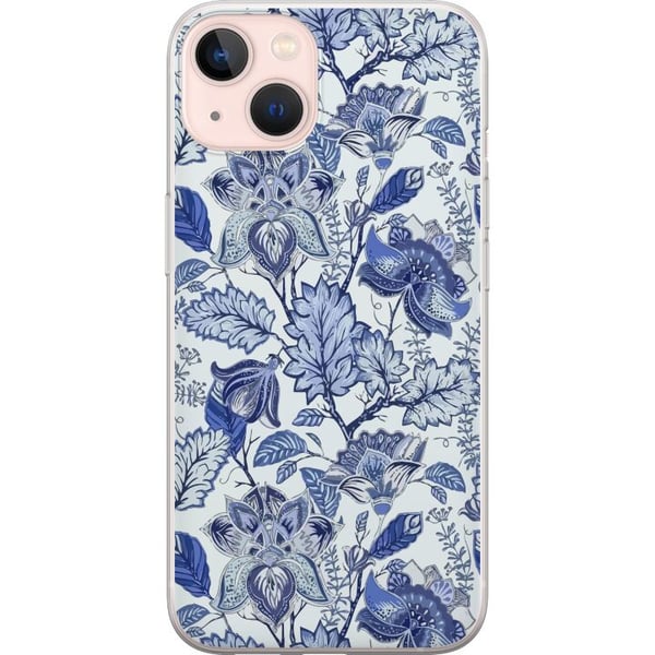 Kompatibelt Mobildeksel til Apple iPhone 13 Blomster Blå... Kompatibelt Mobildeksel til Apple iPhone 13 Blomster Blå...