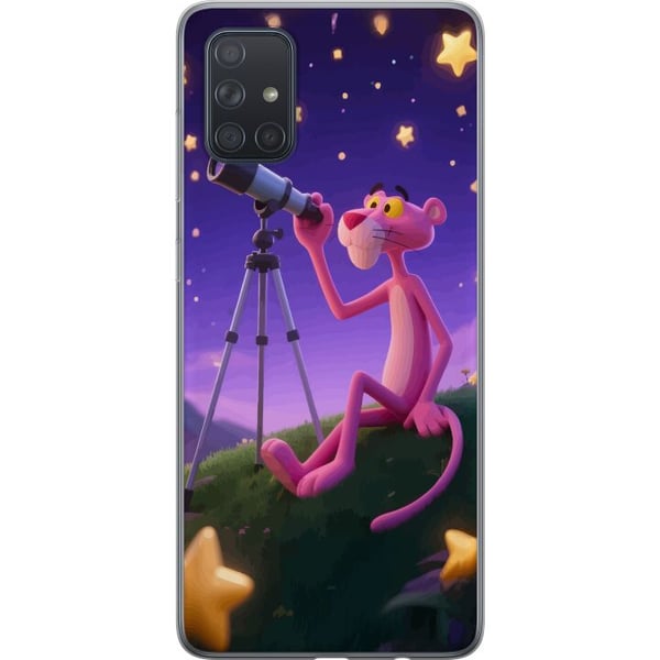 Kompatibel Mobilcover til Samsung Galaxy A71 Pink Panther Stars med Den Lyserøde Panter blandt stjerner – et retro og charmerende motiv