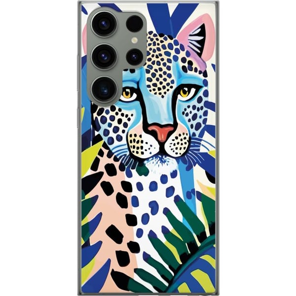 Kompatibel Mobilcover til Samsung Galaxy S23 Ultra Livlig Leopard Kompatibel Mobilcover til Samsung Galaxy S23 Ultra Livlig Leopard