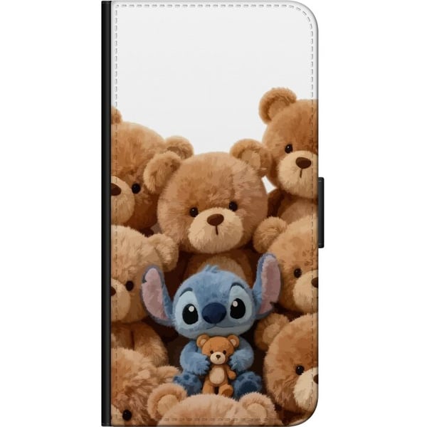 Kompatibelt Lommeboketui til Samsung Galaxy A03s Søt og trygg illustrasjon med fantasifigur omgitt av bamser i varm stil