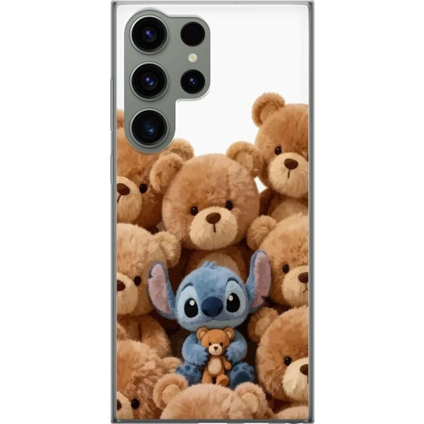 Kompatibel Mobilcover til Samsung Galaxy S23 Ultra Sød og tryg illustration med en fantasifigur omgivet af bamser i varm stil Kompatibel Mobilcover til Samsung Galaxy S23 Ultra Sød og tryg illustration med en fantasifigur omgivet af bamser i varm stil