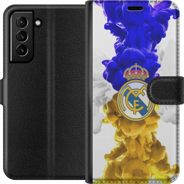 Kompatibel Tegnebogsetui til Samsung Galaxy S21+ 5G Real Madrid Farver