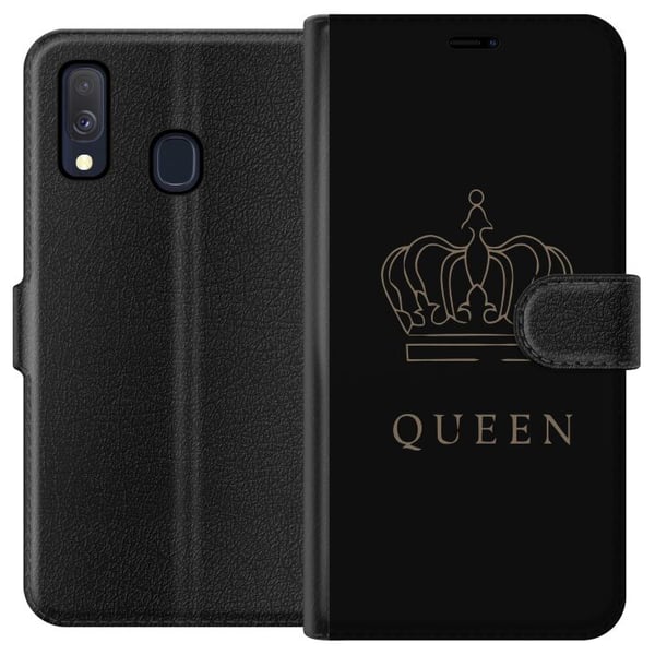 Kompatibel Tegnebogsetui til Samsung Galaxy A40 Kongelig Sommerfugl