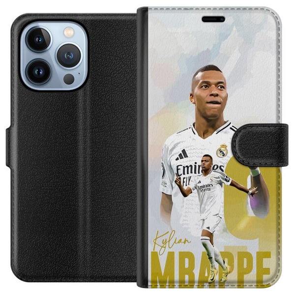 Kompatibelt Plånboksfodral till Apple iPhone 13 Pro Kylian Mbappé Real Madrid Frankrike La Ligas ledande målskytt snabb anfallare med explosivitet oc