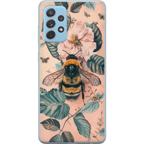 Kompatibelt Mobilskal till Samsung Galaxy A52 5G Humla på blomma i pastelltoner vacker naturinspirerad design som förmedlar lugn energi och harmoni Kompatibelt Mobilskal till Samsung Galaxy A52 5G Humla på blomma i pastelltoner vacker naturinspirerad design som förmedlar lugn energi och harmoni