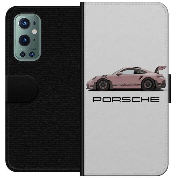 Kompatibelt Lommeboketui til OnePlus 9 Pro Porsche 911 Pink