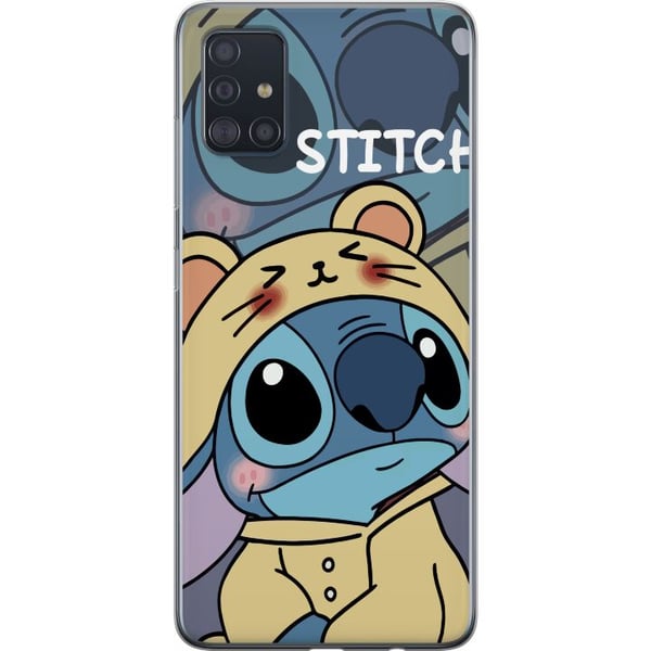 Kompatibel Mobilcover til Samsung Galaxy A51 Disney Stitch blå alien med skildpadde figur