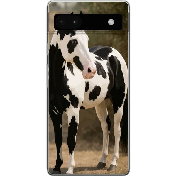 Yhteensopiva Puhelinkuori Google Pixel 6a Kaunis Hevonen - elegantti hevonen kuva-aihe