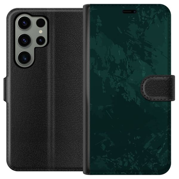 Kompatibel Tegnebogsetui til Samsung Galaxy S23 Ultra Emerald Echo
