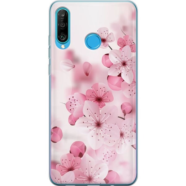 Kompatibelt Mobilskal till Huawei P30 lite Cherry Blossom Kompatibelt Mobilskal till Huawei P30 lite Cherry Blossom