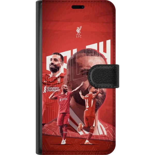 Kompatibelt Lommeboketui til Samsung Galaxy S21+ 5G Mohamed Salah Liverpool Egypt rask kreativ kantspiller og Premier League-ikon som står for mål, m