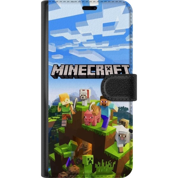 Yhteensopiva Lompakkokotelo Samsung Galaxy S21 Minecraft-pikselimaailma Creeper-pelidesign
