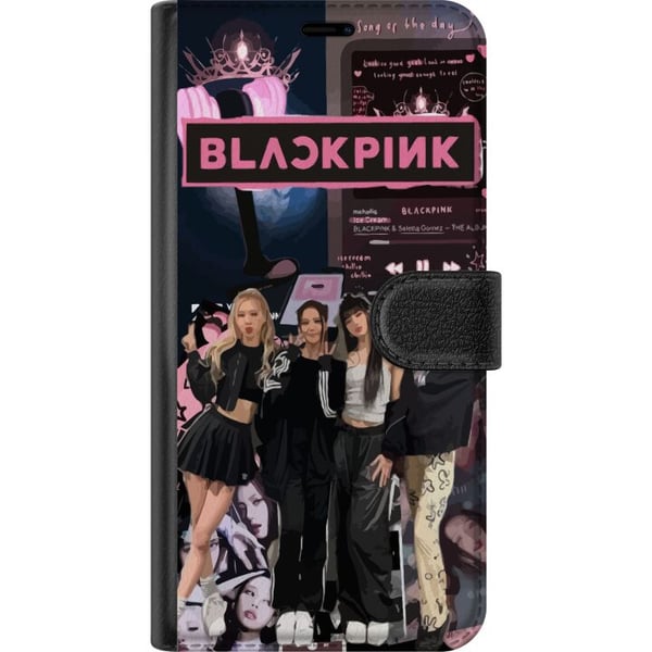Kompatibelt Lommeboketui til Samsung Galaxy S10 Lite BLACKPINK collage med musikkspiller moteestetikk rosa svart K-pop-design