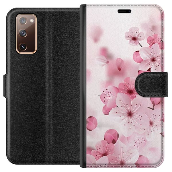 Kompatibel Tegnebogsetui til Samsung Galaxy S20 FE Kirsebærblomst