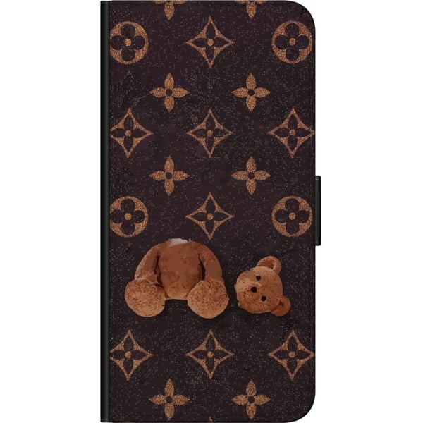 Kompatibelt Lommeboketui til OnePlus 9 Pro Grafisk monogrammønster med oppdelt bamse i kunstnerisk stil