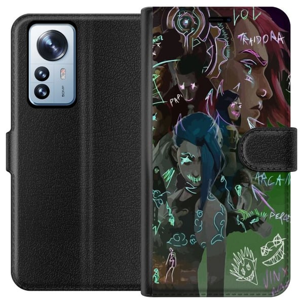 Kompatibel Tegnebogsetui til Xiaomi 12 Pro League of Legends Kompatibel Tegnebogsetui til Xiaomi 12 Pro League of Legends