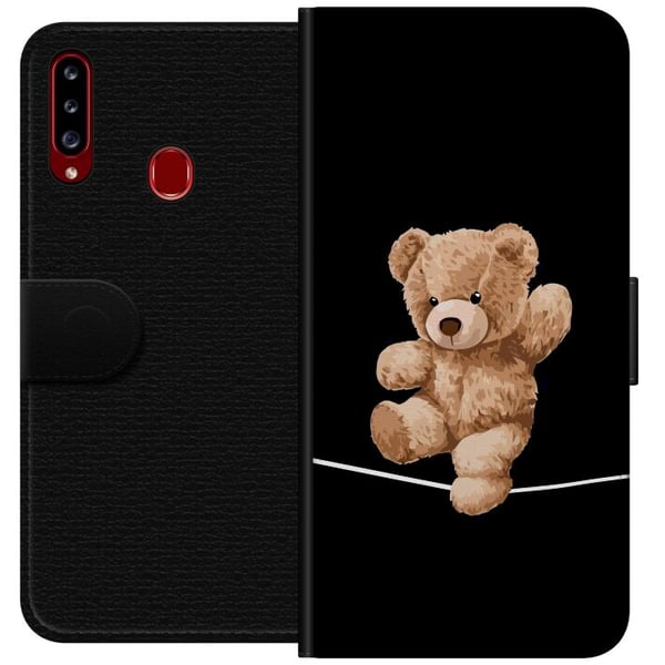 Kompatibelt Plånboksfodral till Samsung Galaxy A20s Björn