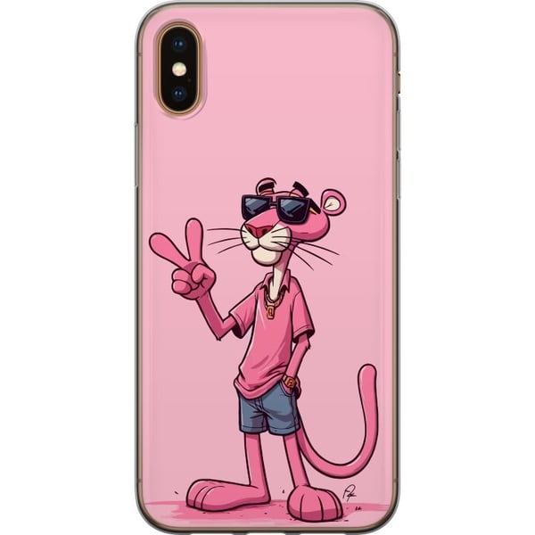 Kompatibelt Mobilskal till Apple iPhone XS Pink Panter Peace Kompatibelt Mobilskal till Apple iPhone XS Pink Panter Peace