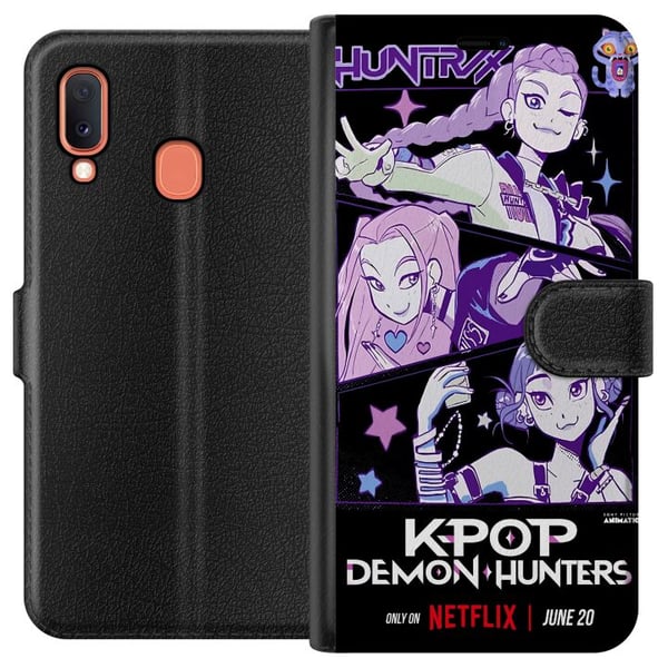 Kompatibelt Lommeboketui til Samsung Galaxy A20e Kpop Demonjegere Huntrix Stjerner Mira Zoey Rumi Lilla Idolglød Kompatibelt Lommeboketui til Samsung Galaxy A20e Kpop Demonjegere Huntrix Stjerner Mira Zoey Rumi Lilla Idolglød