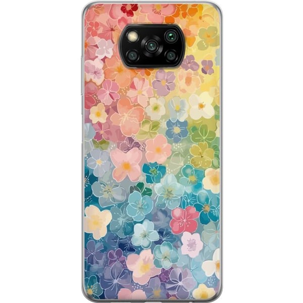 Kompatibel Mobilcover til Xiaomi Poco X3 NFC Små blomster