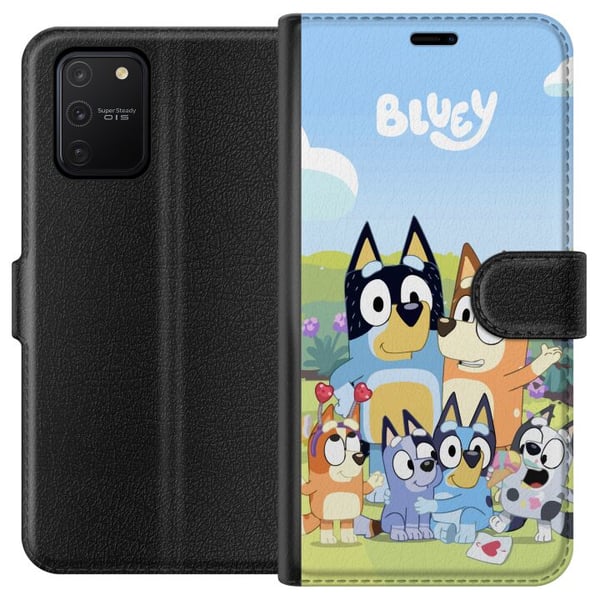 Kompatibelt Lommeboketui til Samsung Galaxy S10 Lite Bluey mobildeksel med hele familien i fargerikt design Kompatibelt Lommeboketui til Samsung Galaxy S10 Lite Bluey mobildeksel med hele familien i fargerikt design