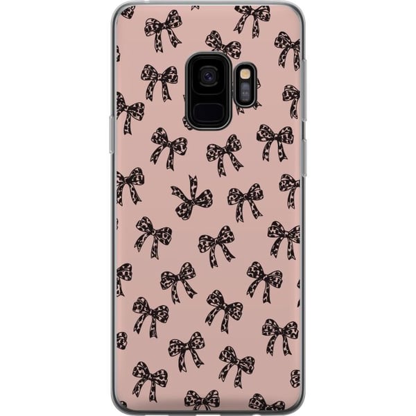 Kompatibelt Mobilskal till Samsung Galaxy S9 Bow pattern leopard rosetter rosa cute fashion girly retro design print tapet style pink bakgrund art Kompatibelt Mobilskal till Samsung Galaxy S9 Bow pattern leopard rosetter rosa cute fashion girly retro design print tapet style pink bakgrund art