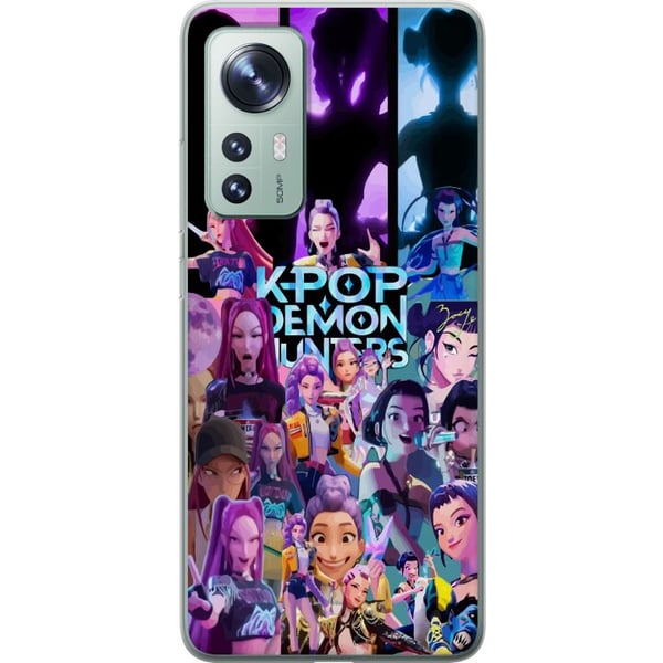 Yhteensopiva Puhelinkuori Xiaomi 12 KPop Demon Hunters tumma anime-vinyylihahmo