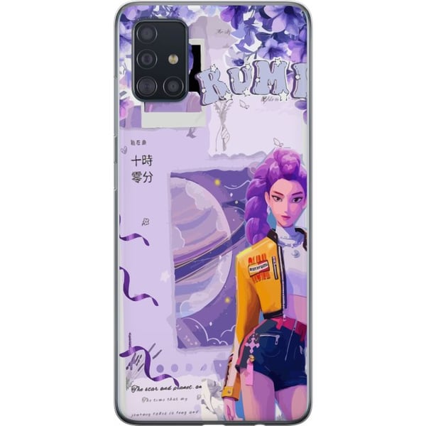 Kompatibelt Mobildeksel til Samsung Galaxy A51 Kpop Demonjegere Rumi Kosmisk planet Lilla fantasi Idolestetikk Kompatibelt Mobildeksel til Samsung Galaxy A51 Kpop Demonjegere Rumi Kosmisk planet Lilla fantasi Idolestetikk