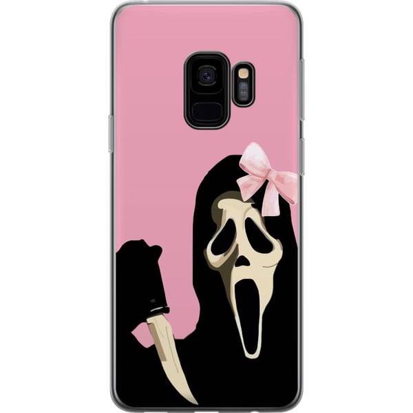 Yhteensopiva Puhelinkuori Samsung Galaxy S9 Pink Ghost Bow ikonisen naamion ja vaaleanpunaisen rusetin kera, humoristinen ja trendikäs halloween-tyyl Yhteensopiva Puhelinkuori Samsung Galaxy S9 Pink Ghost Bow ikonisen naamion ja vaaleanpunaisen rusetin kera, humoristinen ja trendikäs halloween-tyyl