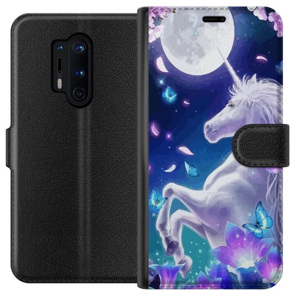 Yhteensopiva Lompakkokotelo OnePlus 8 Pro Yksisarvinen