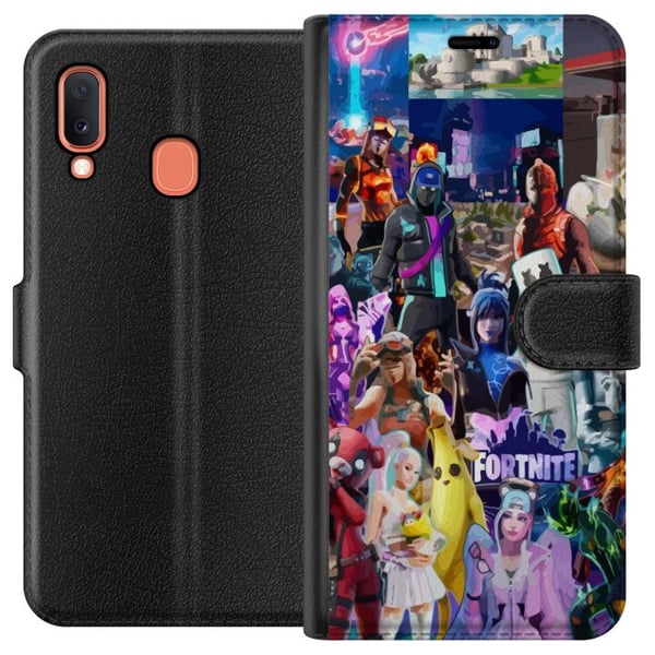 Kompatibelt Plånboksfodral till Samsung Galaxy A20e Fortnite Kompatibelt Plånboksfodral till Samsung Galaxy A20e Fortnite