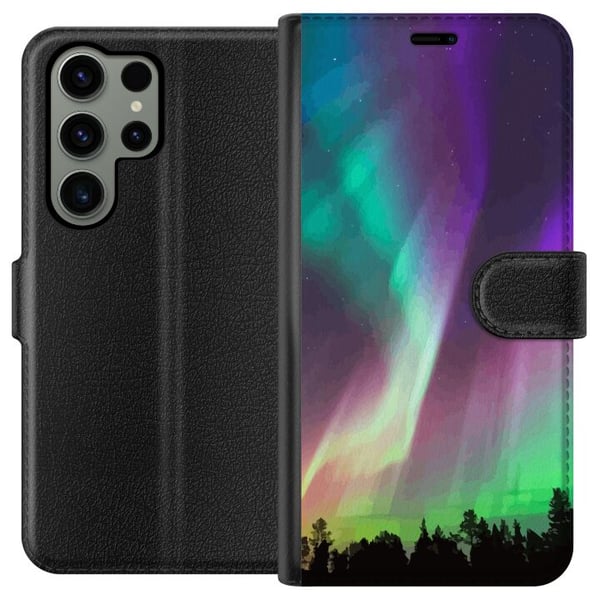 Kompatibel Tegnebogsetui til Samsung Galaxy S23 Ultra Nordlys Kompatibel Tegnebogsetui til Samsung Galaxy S23 Ultra Nordlys