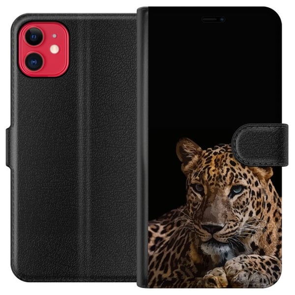 Kompatibel Tegnebogsetui til Apple iPhone 11 Leopard Kompatibel Tegnebogsetui til Apple iPhone 11 Leopard