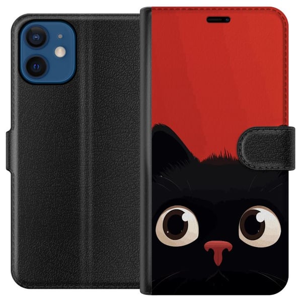 Yhteensopiva Lompakkokotelo Apple iPhone 12 mini Leikkisä Kissa Yhteensopiva Lompakkokotelo Apple iPhone 12 mini Leikkisä Kissa