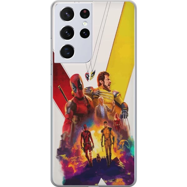 Kompatibelt Mobildeksel til Samsung Galaxy S21 Ultra 5G Wolverine Deadpool Kompatibelt Mobildeksel til Samsung Galaxy S21 Ultra 5G Wolverine Deadpool