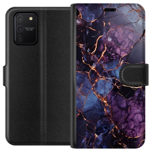 Kompatibelt Lommeboketui til Samsung Galaxy S10 Lite Marmor Blå Lilla Kompatibelt Lommeboketui til Samsung Galaxy S10 Lite Marmor Blå Lilla