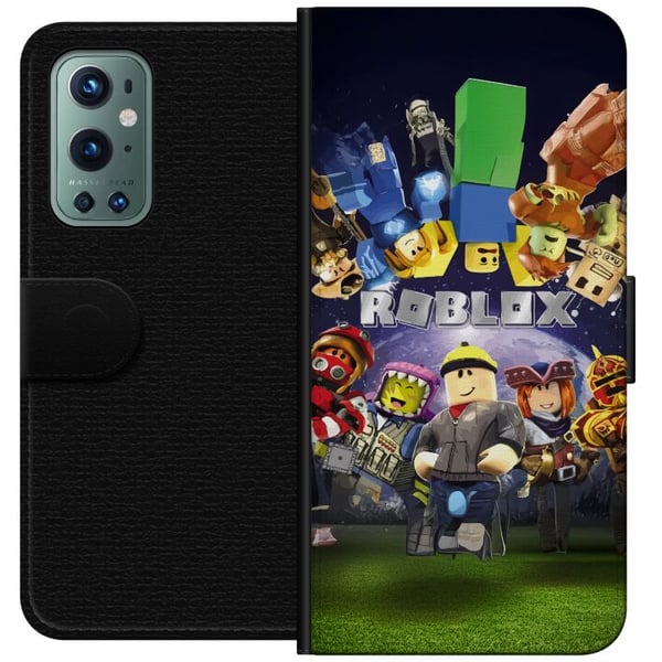 Kompatibel Tegnebogsetui til OnePlus 9 Pro Roblox Verden - Gaming Eventyr for Børn og Unge