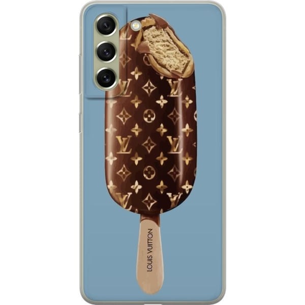 Kompatibel Mobilcover til Samsung Galaxy S21 FE 5G Luksuriøs ispind med chokoladebrunt mønster, eksklusivt design til et trendy og moderne look