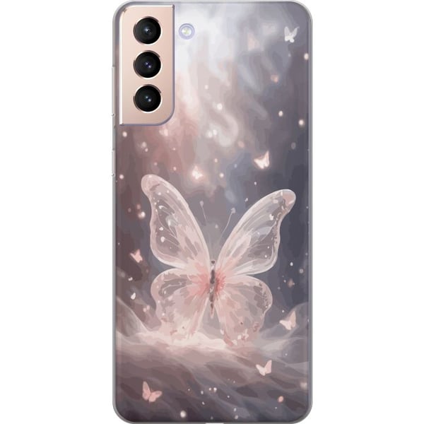 Kompatibelt Mobildeksel til Samsung Galaxy S21 Fjäril