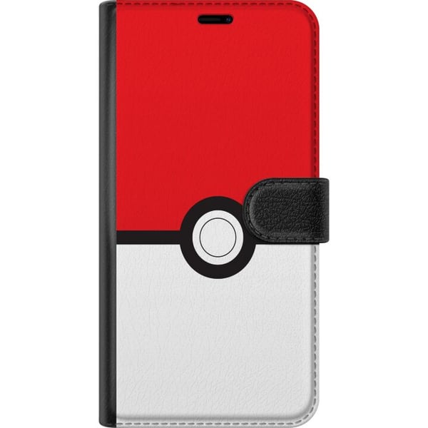 Kompatibelt Lommeboketui til Samsung Galaxy S21 Classic Ball retrospilldesign i ikonisk rød og hvit stil, perfekt for spillentusiaster og en nostalgi