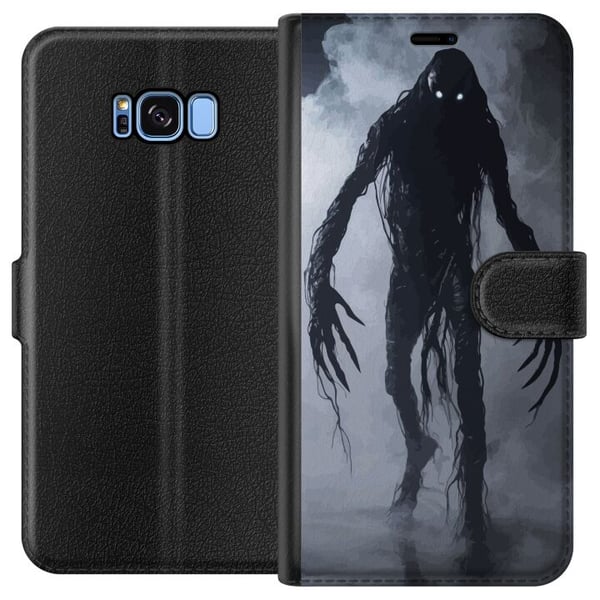 Kompatibelt Plånboksfodral till Samsung Galaxy S8 Misty Monster Fantasy Dark Creature