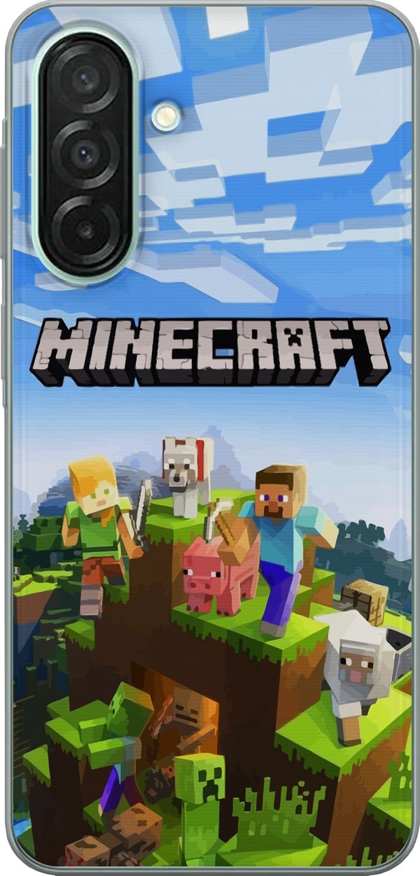 Kompatibel Mobilcover til Samsung Galaxy A26 Minecraft-pixelverden Creeper gamingdesign