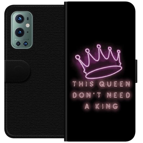 Kompatibelt Plånboksfodral till OnePlus 9 Pro Queen Quote Girl Power Feminist