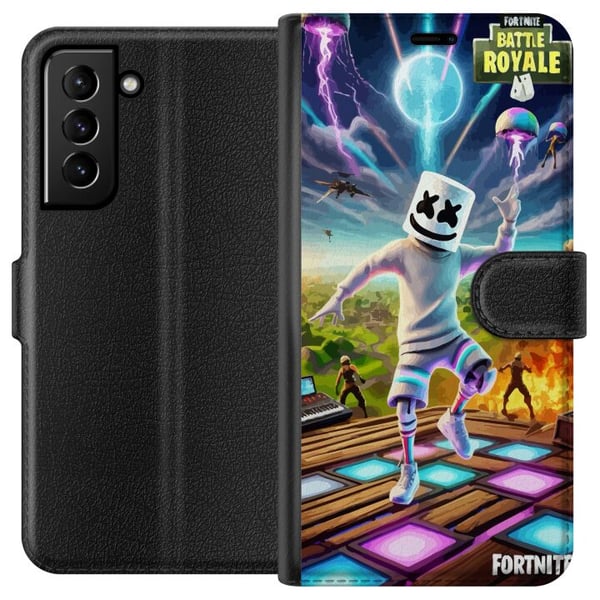Kompatibelt Lommeboketui til Samsung Galaxy S21+ 5G Fortnite Kompatibelt Lommeboketui til Samsung Galaxy S21+ 5G Fortnite