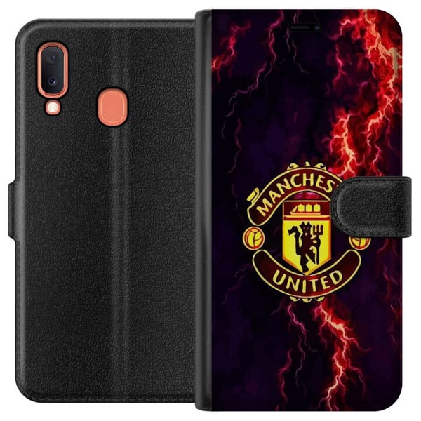 Kompatibelt Lommeboketui til Samsung Galaxy A20e Manchester United Kompatibelt Lommeboketui til Samsung Galaxy A20e Manchester United