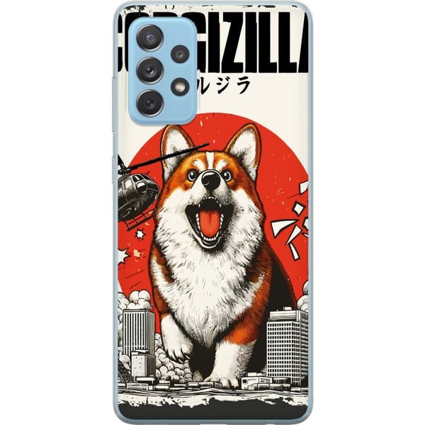 Kompatibelt Mobildeksel til Samsung Galaxy A52 5G Corgizilla Kompatibelt Mobildeksel til Samsung Galaxy A52 5G Corgizilla