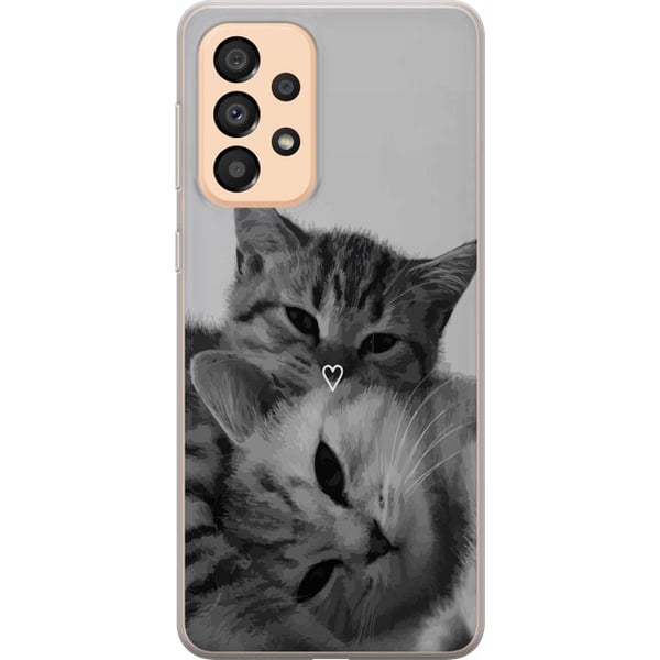 Yhteensopiva Puhelinkuori Samsung Galaxy A33 5G Kissan Sydän